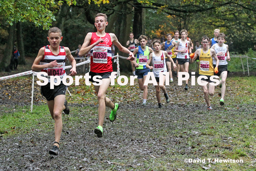 Boys under-15s, National Cross Country Relay Champs., Berry Hill Park, Mansfield.  Photo: David T. Hewitson/Sports for All Pics